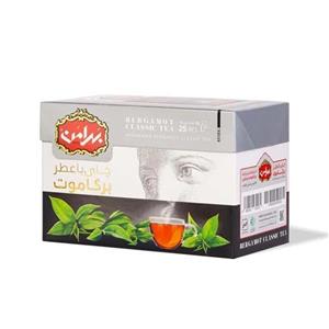 چای کیسه ای سیاه برگاموت بهرامن