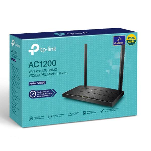 TP-LINK Archer VR400 AC1200 Wireless Gigabit Modem Router