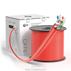 کابل شبکه CAT6 UTP تست فلوک تمام مس قرقره 305 متری