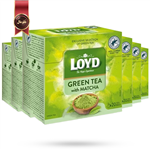 چای سبز کیسه ای هرمی لوید LOYD مدل ماچا matcha پک 20 تایی بسته 6 عددی
