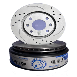 دیسک ترمز سوراخدار پژو 405 -پارس-SLX – سمند قدیم – زانتیا 1800 بلو فاکس BLUE FOX (جفت)