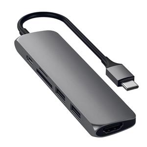 هاب 6 پورت USB-C  ساتچی مدل SLIM V2 Satechi USB-C SLIM V2 HUB