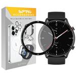 محافظ صفحه نمایش اسپریگ مدل Glass Pmma مناسب برای ساعت هوشمند امیزفیت GTR 2