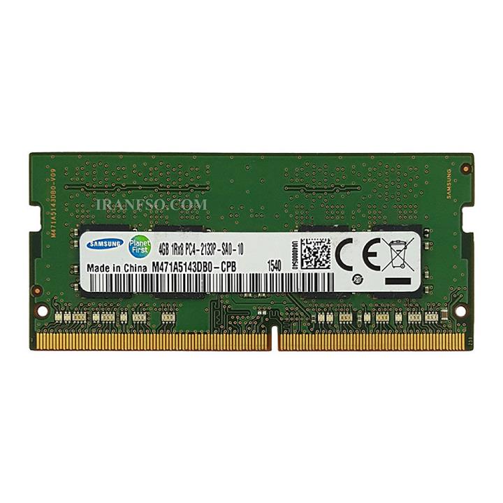 قیمت و خرید رم لپ تاپ 4 گیگ سامسونگ ddr4-2133 mhz 1.2v