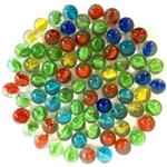 Goldooneh Colorful Three Blades Glassy Marbles 300pcs