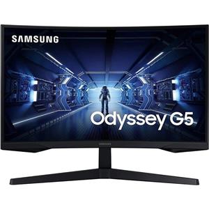 مانیتور خمیده گیمینگ 27 اینچ سامسونگ مدل Odyssey G5 G55C LS27CG552EMXUE Samsung 27cg552 27Inch Gaming Monitor 