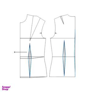 الگو بالاتنه و آستین زنانه متد ABM سایز 38