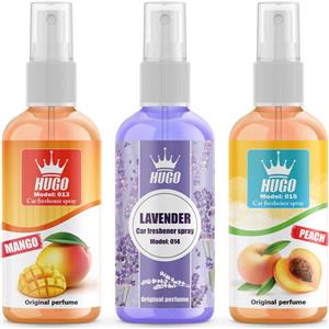 اسپری خوشبو کننده خودرو هوگو مدل C.131415 حجم 50 میلی لیتر بسته 3 عددی