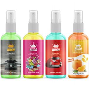 اسپری خوشبو کننده خودرو هوگو مدل C.5678 حجم 50 میلی لیتر بسته 4 عددی