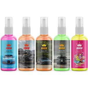 اسپری خوشبو کننده خودرو هوگو مدل C.23456 حجم 50 میلی لیتر بسته 5 عددی
