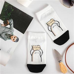 جوراب مچی تکست دار طرح “FUCK U”