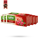 چای کیسه ای لوید LOYD مدل میوه قرمز red fruit پک 20 تایی بسته 6 عددی