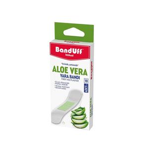 چسب زخم بندوف Banduff مدل Aloe Vera مناسب پوستهای حساس بسته ۱۰ عددی