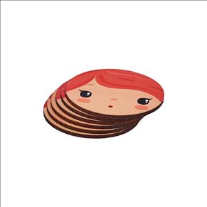 زیر لیوانی ۶ عددی کاراجا Tatlı قطر ۱0 سانتی