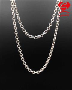 زنجیر نقره 65 سانت مدل دیپلمات 