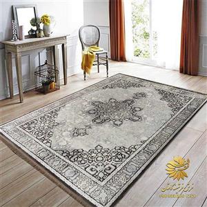 قالی هریس طوسی 700 شانه مدرن 70064dn
