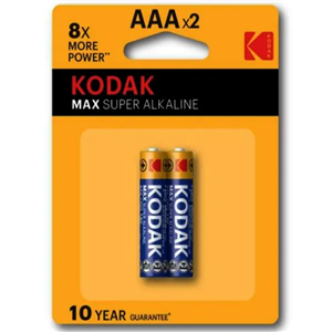باتری نیمه قلمی آلکالاین LR03-AAA کداک مدل Max Super بسته 2 تایی