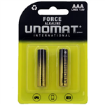 باتری نیمه قلمی آلکالاین LR03-AAA یونومات مدل Force بسته 2 تایی