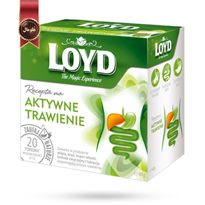 دمنوش کیسه ای هرمی لوید LOYD مدل مراقبت گوارش support digestion پک 20 تایی 