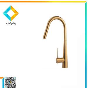 شیر ظرفشویی شاوری اروند مدل ونتو طلا مات