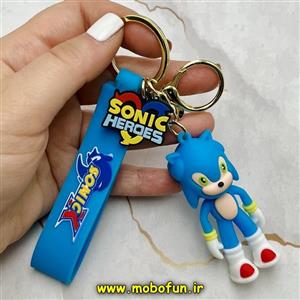 جاکلیدی عروسکی سیلیکونی بنددار اورجینال طرح سونیک Sonic Heroes کد 539