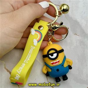 جاکلیدی عروسکی سیلیکونی بنددار اورجینال طرح مینیون ها Minions کد 510 