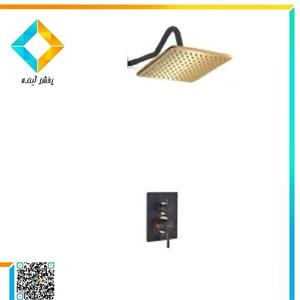 شیرآلات حمام توکار جزیره مدل زیرات E مشکی دیواری