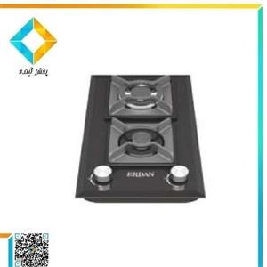 اجاق گاز صفحه ای اردان مدل EG202 شیشه ای 2 شعله