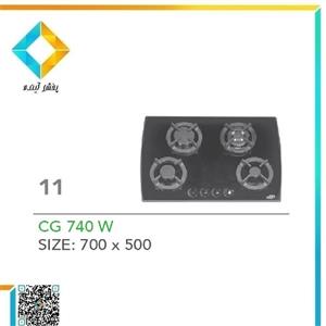 اجاق گاز صفحه ای پلی استیل مدل CG-740W کد 11