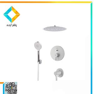 ست شیرآلات حمام توکار KWC مدل زو تیپ 3 یونیورسال سفید