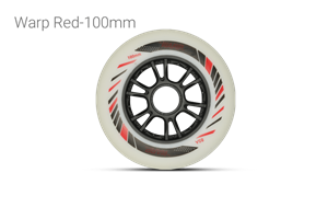 چرخ اسکیت سرعت وارپ مشکی قرمز 