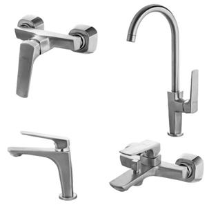 ست شیرآلات البرز روز مدل آلپاین کروم مات