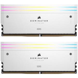 رم دسکتاپ کورسیر مدل 48GB(24GBx2) 7200 Dominator Titanium RGB White Ram Corsair 2x24GB 