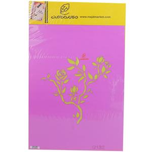 شابلون استنسیل 30*40 طرح گل کد G132 مجد