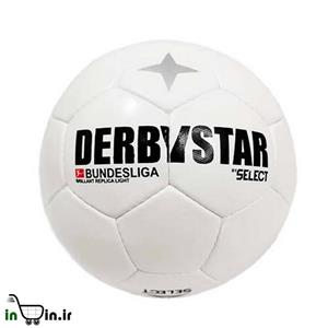 توپ فوتبال سفید مدل دربی استار بوندسلیگا کد 23902 