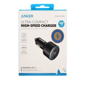 شارژر فندکی فست دو پورت ANKER مدل A2725 PowerDrive III Duo 48W مشکی 