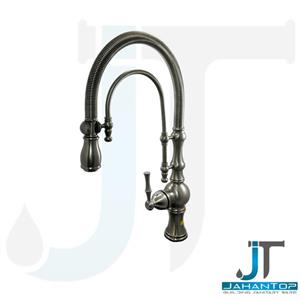 شیر ظرفشویی فنری شارونا کروم مات آریانا