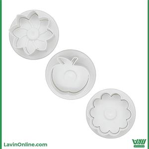 کاتر فشاری گل و سیب نسکو (3 عددی)