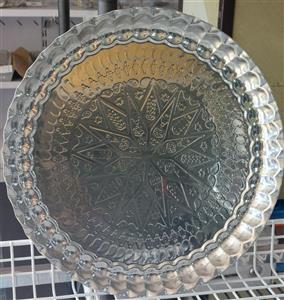 سینی استیل کنگره‌ای طرحدار