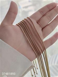 زنجیر استیل ونیزی طلایی  رنگ ثابت و با کیفیت کد 1415086