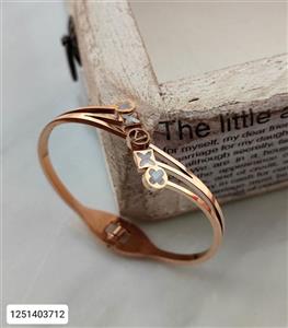 تکپوش استیل زنانه رزگلد  رنگ ثابت ضد حساسیت کد 1215863