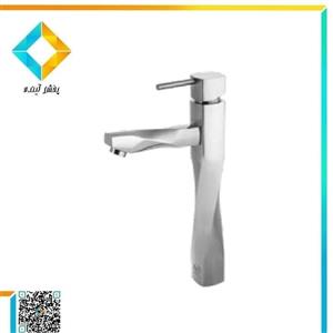 شیر روشویی پایه بلند ایران نوید مدل بونسای کروم