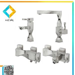 ست شیرآلات کیان مدل توییست کروم مات