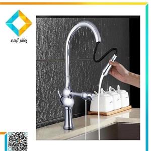 شیر ظرفشویی دو منظوره کیان مدل شاوری کروم