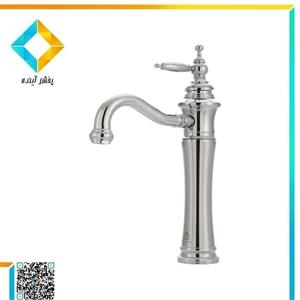 شیر روشویی پایه بلند آتریسا مدل زیگموند مشکی مات