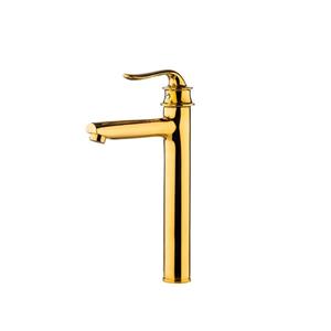 شیر روشویی پایه بلند کی آی جی مدل کوانتوم طلایی