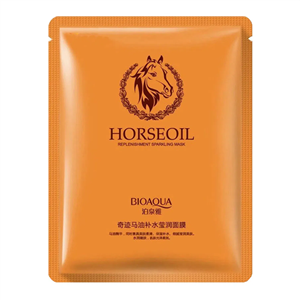 ماسک صورت بایو اکوا مدل Horseoil ابرسان قوی پوست 