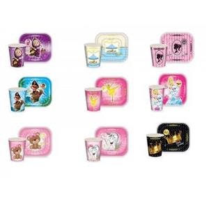 بشقاب لیوان تم تولد (20 عددی)