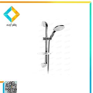 علم دوش فیروزه مدل یونیکا تک کاره سفید طلایی