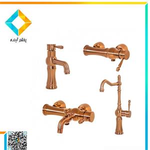 ست شیرآلات اروند مدل رم رز گلد مات